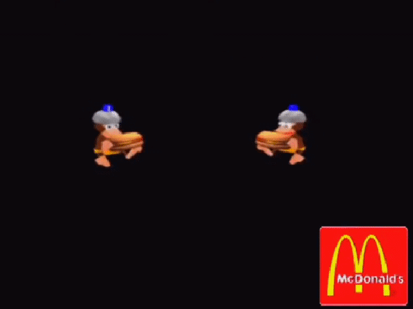 Monkeys eating McDonalds
